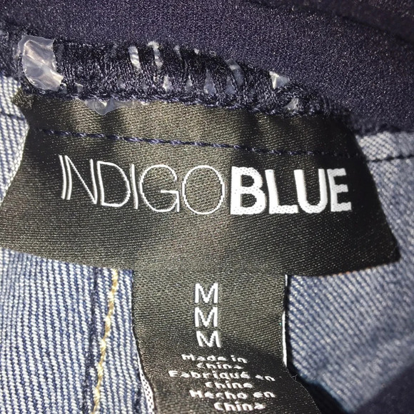 NWT Indigo Blue Dark Wash Boot Cut Maternity Jeans - Picture 6 of 6
